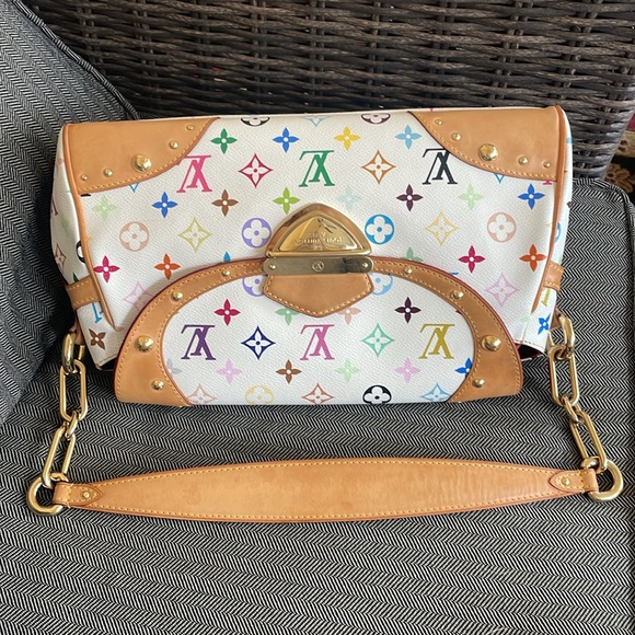 Authentic LOUIS VUITTON Monogram Multi-Color Beverly MM Shoulder Bag - Picture 4 of 17
